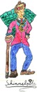 Cartoon: Vorzeigemensch (small) by Schimmelpelz-pilz tagged prestige,kleidung,mode,geld,reichtum,pfau,menschpfau,vorzeigemensch,snob,geldsack,eitel,eitelkeit,soziale,schicht,modeaffe