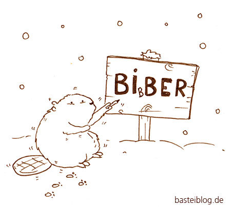 Cartoon: Bibber (medium) by puvo tagged biber,kalt,winter,cold,kälte,frieren,freeze,beaver,bibbern