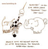Cartoon: Fasching. (small) by puvo tagged elefant,fasching,carnival,elephant,verkleidung,kostüm,costume,giraffe,lion,löwe,zebra