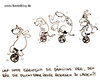 Cartoon: Fluchtfahrzeug. (small) by puvo tagged circus,zirkus,flucht,escape,tier,animal,bär,bear,löwe,lion,elefant,elephant,pferd,horse,einrad,unicycle