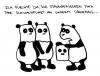 Cartoon: Pandaüberfall. (small) by puvo tagged panda überfall strumpfmaske