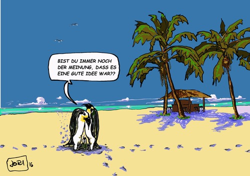 Cartoon: Das Paradies hat Ecken und Kante (medium) by Jori Niggemeyer tagged niggemeyer,joricartoon,cartoon,flüchtlige,refugees,flucht,vertreibung,migration,überleben,angst,hunger,not