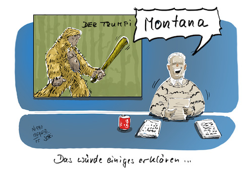 Cartoon: Die Sichtung.... (medium) by Jori Niggemeyer tagged sichtung,yeti,trumpi,trump,trumpshow,fcktrump,präsidentusa,usa,cartoon,jori,joriniggemeyer,niggemeyer,sichtung,yeti,trumpi,trump,trumpshow,fcktrump,präsidentusa,usa,cartoon,jori,joriniggemeyer,niggemeyer