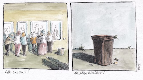 Cartoon: Eine Ausschusskultur... (medium) by Jori Niggemeyer tagged kunst,kultur,kulturausschuss,müll,mülleimer,mülltonne,gesellschaft,kommerz,wegwerfgesellschaft,kunst,kultur,kulturausschuss,müll,mülleimer,mülltonne,gesellschaft,kommerz,wegwerfgesellschaft