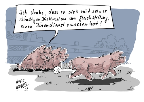 Cartoon: Eine Transplantation... (medium) by Jori Niggemeyer tagged glied,transplantation,humanmedizin,veterinärmedizin,organspende,organspendeausweis,herzop,herz,herztransplantation,medizin,gesundheit,schwein,schweineherz,hausschwein,verwandtschaft,zukunft,cartoonist,satire,humor,joricartoon,cartoonart,illustration,illustrator,karikatur,cartoonstyle,cartoonnetwork,witzigebilder,cartoonlobby,glied,penis,transplantation,humanmedizin,veterinärmedizin,organspende,organspendeausweis,herzop,herz,herztransplantation,medizin,gesundheit,schwein,schweineherz,hausschwein,verwandtschaft,cartoonist,satire,humor,joricartoon,cartoonart