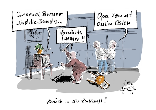 Cartoon: Erinnerungen... (medium) by Jori Niggemeyer tagged general,breuer,corona,coronaschutzverordnung,koordinator,covid19,omikron,general,breuer,corona,coronaschutzverordnung,koordinator,covid19,omikron,fernseher,enkelkinder