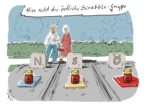 Cartoon: Heute ist ... (medium) by Jori Niggemeyer tagged scrabble,brettspiel,spiel,spielabend,ruhestätte,friedhof,scrabblegruppe,wortwert,buchstabenwert,jori,niggemeyer,joricartoon,joriniggemeyer,scrabble,brettspiel,spiel,spielabend,ruhestätte,friedhof,scrabblegruppe,wortwert,buchstabenwert,jori,niggemeyer,joricartoon,joriniggemeyer