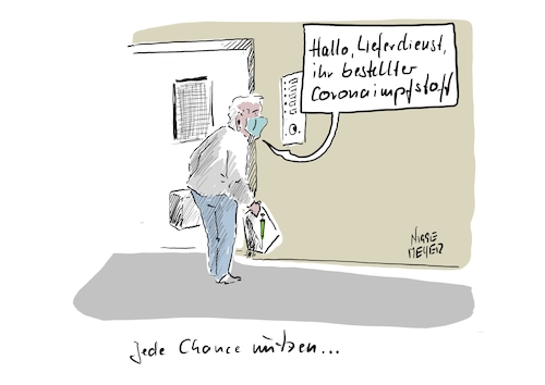 Cartoon: Impfung per Lieferdienst... (medium) by Jori Niggemeyer tagged corona,covid19,pandemie,niggemeyer,joricartoon,lieferdienst,corona,covid19,pandemie,niggemeyer,joricartoon,lieferdienst,impfstoff,spritze,bestellen,masken