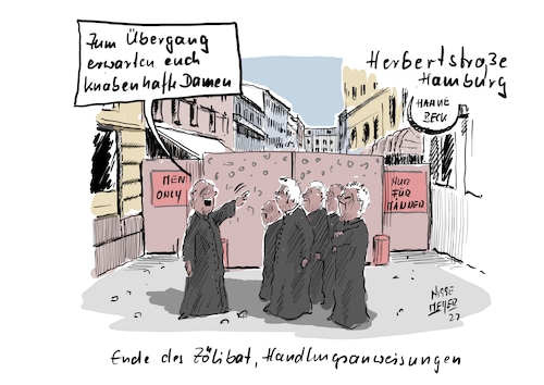 Cartoon: Institutionelle Persönlichkeits- (medium) by Jori Niggemeyer tagged seminar,hamburg,zölibat,herbertstrasse,prostitution,missbrauch,kindesmissbrauch,wegschauen,machtmissbrauch,priester,würdenträger,katholischekirche,vatikan,schutzbefohlene,prostituierte,cartoonist,satire,humor,joricartoon,niggemeyer,cartooon,cartoonart,illustration,illustrator,karikatur,cartoondrawing,witzigebilder,cartoon,seminar,hamburg,zölibat,herbertstrasse,prostitution,missbrauch,kindesmissbrauch,wegschauen,machtmissbrauch,priester,würdenträger,katholischekirche,vatikan,schutzbefohlene,prostituierte,cartoonist,satire,humor,joricartoon,niggemeyer