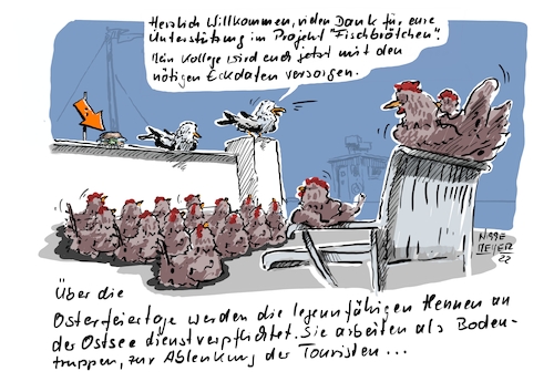 Cartoon: Karfreitag und Ostern werfen (medium) by Jori Niggemeyer tagged ostern,ostsee,fischbrötchen,möwen,matjesbrötchen,diebstahl,mafia,möwenmafia,eier,ostereier,osterhasen,wiese,küste,warnemünde,humor,joricartoon,niggemeyer,cartooon,cartoonart,illustration,illustrator,karikatur,satire,cartoondrawing,cartoon,ostern,ostsee,fischbrötchen,möwen,matjesbrötchen,diebstahl,mafia,möwenmafia,eier,ostereier,osterhasen,wiese,küste,warnemünde,humor,joricartoon,niggemeyer,cartooon,cartoonart