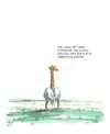 Cartoon: Die Gira mit dem Schwan... (small) by Jori Niggemeyer tagged giraffe,schwan,savanne,weite,landschaft,leda,niggemeyer,joricartoon,cartoon,karikatur