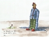 Cartoon: Ein Blümchen am Hut... (small) by Jori Niggemeyer tagged clown,blume,hut,ärmel,hilflos,gehemmt,behindert,eingeschränkt,unbeholfen,zuversichtlich,hilfe,unterstützung,zuversicht,niggemeyer,joricartoon,cartoon,karikatur