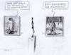 Cartoon: Im Museum... (small) by Jori Niggemeyer tagged corona,stayathome,socialdistancing,kommunikation