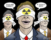 Cartoon: Nuclear band (small) by javierhammad tagged nuclear,crisis,band,executive,money,enviroment,alarm,alert