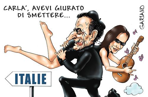 Cartoon: Carla Bruni (medium) by massimogariano tagged carla,bruni
