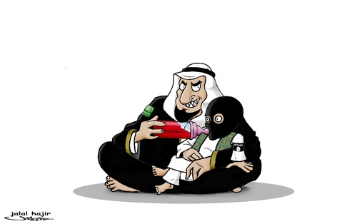 Cartoon: the source of terrorism ... (medium) by jalal hajir tagged isis,terrorisme