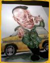 Cartoon: Taxi Driver (small) by Lucaeffe tagged robert de niro film taxi driver illustration watercolor