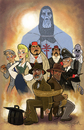 Cartoon: the last crusade (small) by stephen silver tagged indiana,jones,the,last,crusade,harrison,ford,stephen,silver