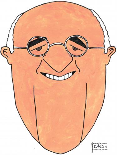Cartoon: Alfred Biolek (medium) by BAES tagged biolek,alfred,alfred biolek,karikatur,karikaturen,koch,kochen,entertainer,tv,alfred,biolek