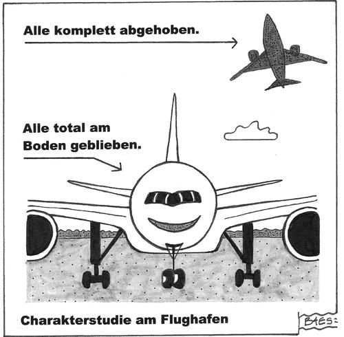 Charakterstudie am Flughafen