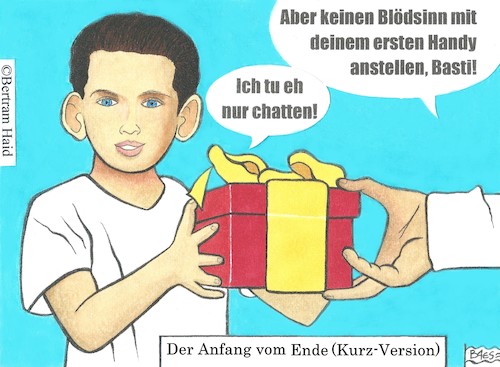 Cartoon: Der Anfang vom Ende (medium) by BAES tagged kurz,bundeskanzler,österreich,skandal,vorwurf,korruption,bestechung,presse,rücktritt,politik,handy,kurz,bundeskanzler,österreich,skandal,vorwurf,korruption,bestechung,presse,rücktritt,politik,handy