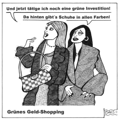 Grünes Geld Shopping