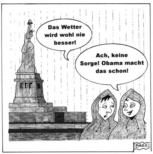 Cartoon: Obama macht das schon (medium) by BAES tagged barack,obama,hoffnung,zuversicht,new,york,regen,barack obama,amerika,usa,weiße haus,präsidentschaft,präsident,amtszeit,amtsübergabe,hoffnung,aussichten,regen,new york,zuversicht,glaube,barack,obama,weiße,haus,new,york,retter,rettung,held