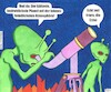 Cartoon: Scheinbar intelligentes Leben (small) by BAES tagged all,weltraum,erde,alien,außerirdische,bedrohung,klima,welt,planet,gefahr,katastrophen,zerstörung,leben,tod,angst