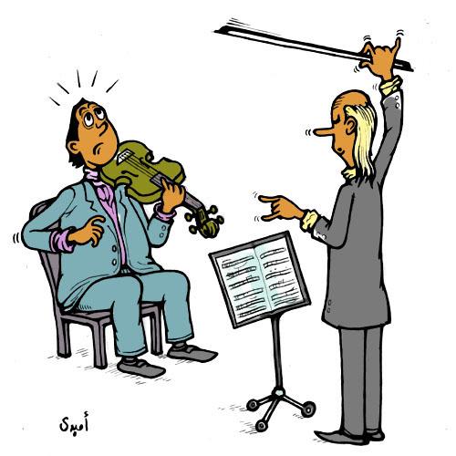 Cartoon: laaaaaaaaa (medium) by ombaddi tagged music