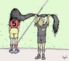 Cartoon: Women Football (small) by ombaddi tagged no