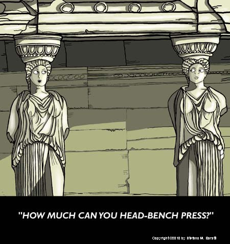 Cartoon: At the Erechtheion (medium) by perugino tagged architecture