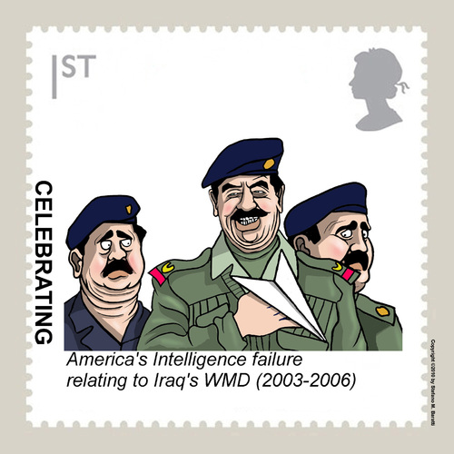 Cartoon: Stamps (medium) by perugino tagged iraq,saddam,hussein