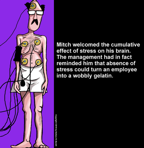 Cartoon: Stress Management (medium) by perugino tagged stress,work,office,corporation,employment