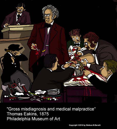 Cartoon: Thomas Eakins (medium) by perugino tagged art,history,painting,american