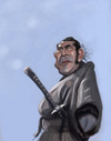 Cartoon: Toshiro Mifune (small) by doodleart tagged caricature,celebrity,japanese