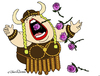 Cartoon: Brava Opera (small) by JohnnyCartoons tagged opera,singer,viking