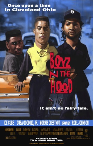 Cartoon: Boyz N The Hood (medium) by thatboycandraw tagged ice,the,boyz,gooding,cuba,chestnut,morris,cube,hood