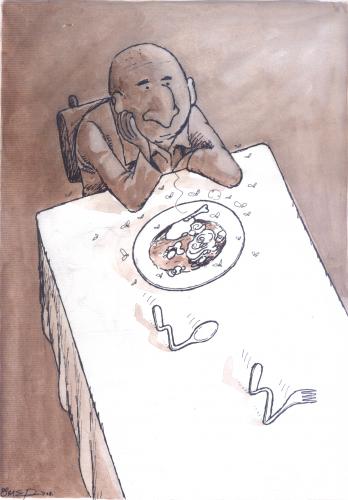 Cartoon: food (medium) by omer cam tagged cartoon