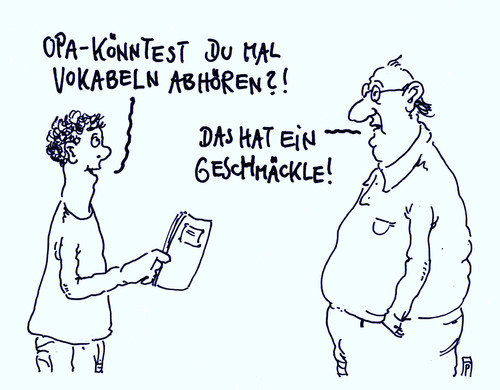 Cartoon: abhören (medium) by Andreas Prüstel tagged usa,geheimdienst,nsa,abhören,bespitzeln,vokabeln,schule,opa,cartoon,karikatur,andreas,pruestel,usa,geheimdienst,nsa,abhören,bespitzeln,vokabeln,schule,opa,cartoon,karikatur,andreas,pruestel