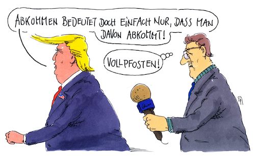 Cartoon: abkommen (medium) by Andreas Prüstel tagged usa,trump,abkommen,austritte,atomabkommen,klimaabkommen,unesco,cartoon,karikatur,andreas,pruestel,usa,trump,abkommen,austritte,atomabkommen,klimaabkommen,unesco,cartoon,karikatur,andreas,pruestel