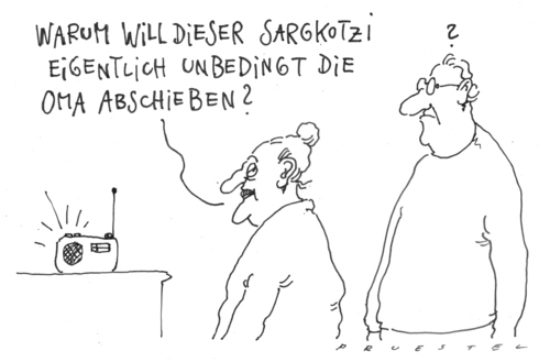 Cartoon: abschiebung (medium) by Andreas Prüstel tagged frankreich,sarkozy,roma,abschiebung,eu,eurecht,frankreich,sarkozy,abschiebung,eu,recht
