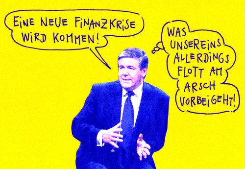 Cartoon: ackermänner (medium) by Andreas Prüstel tagged ackermann,banker,deutschebank,finanzkrise,ackermann,banker,deutschebank,finanzkrise