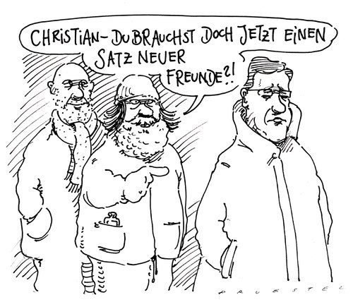 Cartoon: angebot (medium) by Andreas Prüstel tagged zweckfreundschaft,freundschaft,rücktritt,wulff,bundespräsident,bundespräsident,wulff,rücktritt,freundschaft,zweckfreundschaft