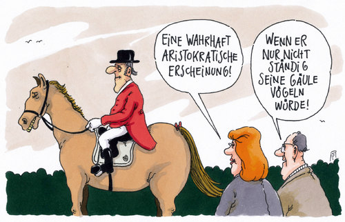 Cartoon: aristokratisch (medium) by Andreas Prüstel tagged aristokrat,aristokratisch,reiter,pferd,sodomie,cartoon,karikatur,andreas,pruestel,aristokrat,aristokratisch,reiter,pferd,sodomie,cartoon,karikatur,andreas,pruestel