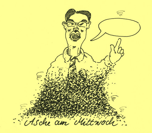Cartoon: aschermittwoch (medium) by Andreas Prüstel tagged rösler,fdp,politischeraschermittwoch,fdp,rösler,aschermittwoch