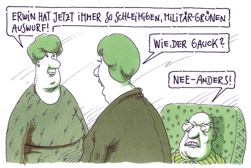 Cartoon: auswurf (medium) by Andreas Prüstel tagged auswurf,schleimig,militärgrün,bundespräsident,joachim,gauck,erwin,cartoon,karikatur,andreas,pruestel,auswurf,schleimig,militärgrün,bundespräsident,joachim,gauck,erwin,cartoon,karikatur,andreas,pruestel