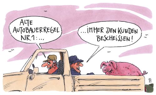 Cartoon: autobauerregel (medium) by Andreas Prüstel tagged deutsche,autoindustrie,absprachen,kartellbildung,betrug,abgaswerte,cartoon,karikatur,andreas,pruestel,deutsche,autoindustrie,absprachen,kartellbildung,betrug,abgaswerte,cartoon,karikatur,andreas,pruestel