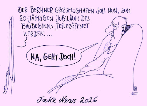 Cartoon: ber (medium) by Andreas Prüstel tagged berliner,großflughafen,ber,fertigstellungstermin,bauzeit,teileröffnung,fake,news,cartoon,karikatur,andreas,pruestel,berliner,großflughafen,ber,fertigstellungstermin,bauzeit,teileröffnung,fake,news,cartoon,karikatur,andreas,pruestel