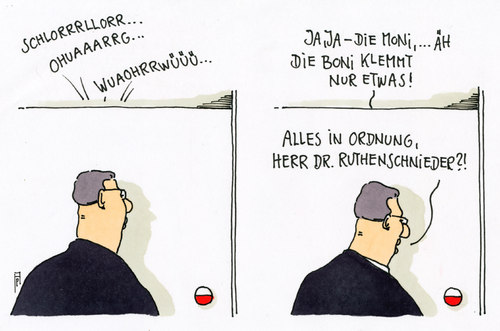 Cartoon: boni (medium) by Andreas Prüstel tagged managergewinne,bonizahlungen,regelungen,begrenzungen,eu,cartoon,karikatur,managergewinne,bonizahlungen,regelungen,begrenzungen,eu,cartoon,karikatur