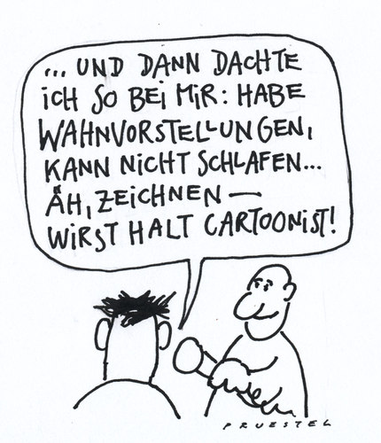 Cartoon: cartoonist (medium) by Andreas Prüstel tagged beruf,interview,cartoonist,zeichner,zeichnen,beruf,interview,cartoonist,zeichnen,zeichner